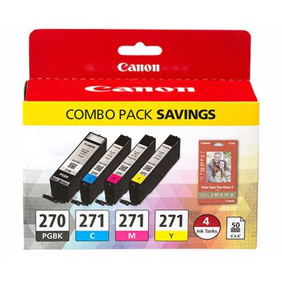 Canon (PGI-270 / CLI-271) PIXMA MG5720, MG5721, MG5722, MG6820, MG6821, MG6822, MG7720 4-Color (BK /