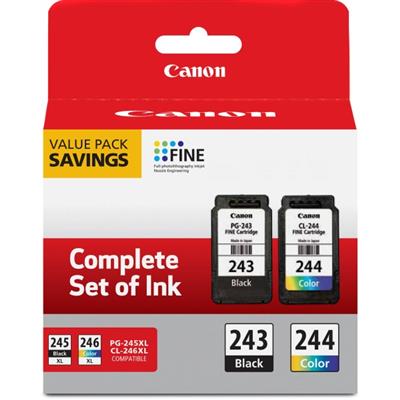 Canon (PG-243 / CL-244) PIXMA TR4520, MG3020, MX492, MG2920, iP2820, MG2520, MG2525, MG2420, TS3120,