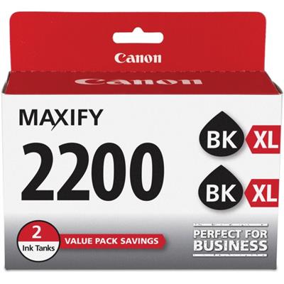 Canon (PGI-2200) XL Black Twin Pack MAXIFY iB4020, MB5020, MB5320, PIXMA TS3120