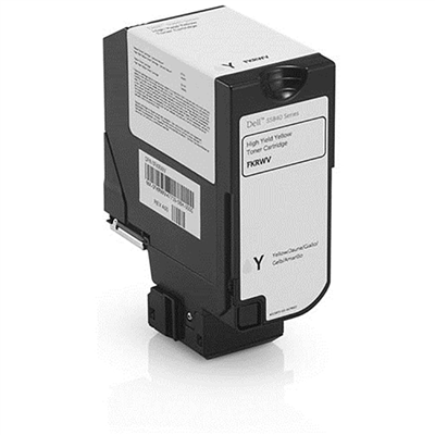 Dell S5840 High Yield Yellow Toner Cartridge (OEM# 593-BBYE) (12,000 Yield)
