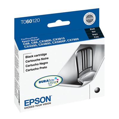 Epson (60) Stylus C68, C88, C88+, CX3800, CX3810, CX4200, CX4800, CX5800F, CX7800 Black Ink Cartridg