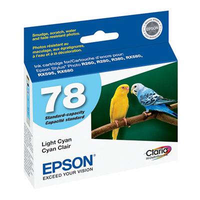 Epson (78) Stylus Photo R260, R280, R380, RX580, RX595, RX680, Artisan 50 Claria Hi-Definition Light