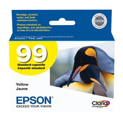 Epson (99) Artisan 700, 710, 725, 730, 800, 810, 835, 837 Claria Hi-Definition Cyan Ink Cartridge