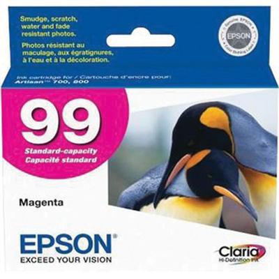 Epson (99) Artisan 700, 710, 725, 730, 800, 810, 835, 837 Claria Hi-Definition Magenta Ink Cartridge