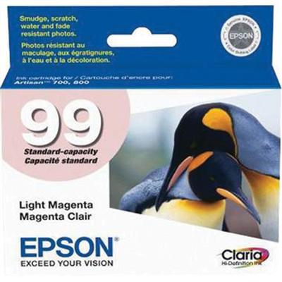 Epson (99) Artisan 700, 710, 725, 730, 800, 810, 835, 837 Claria Hi-Definition Light Magenta Ink Car