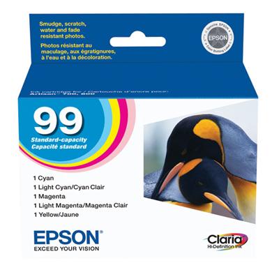Epson (99) Artisan 700, 710, 725, 730, 800, 810, 835, 837 Claria Hi-Definition Cyan / Magenta / Yell