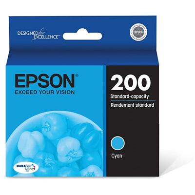 Epson (200) Home XP-400, 200, WorkForce WF-2530, WF-2540 DURABrite Ultra Cyan Ink Cartridge