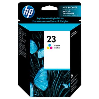 HP 23 Inkjet Print Cartridge, Tri-Color (620 Yield)