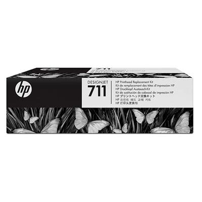 HP 711 (C1Q10A) Printhead Replacement Kit (Includes Printhead Assembly and 4 Ink Cartridges)