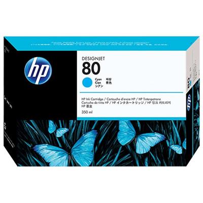 HP 80 Ink Cartridge, Cyan (350 ml)