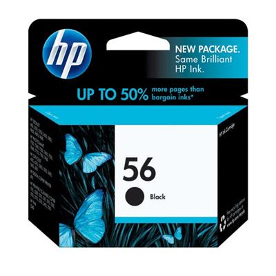 HP 56 Inkjet Print Cartridge, Black (520 Yield)