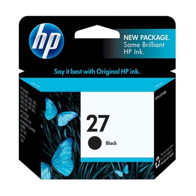 HP 27 Inkjet Print Cartridge, Black (280 Yield)