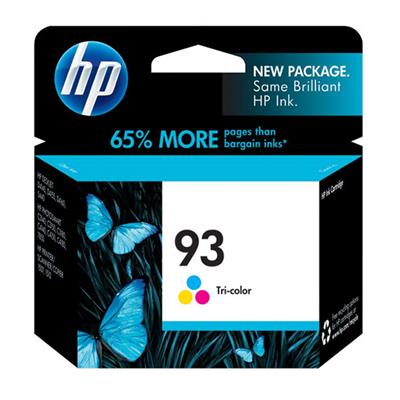 HP 93 Inkjet Print Cartridge, Tri-Color (220 Yield)