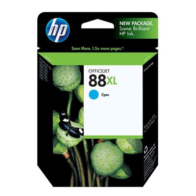 HP 88XL Ink Cartridge, Cyan (1,700 Yield)