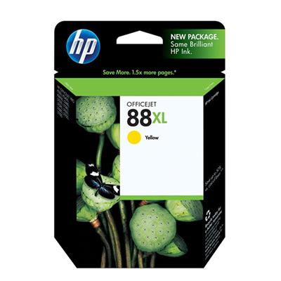 HP 88XL Ink Cartridge, Yellow (1,540 Yield)