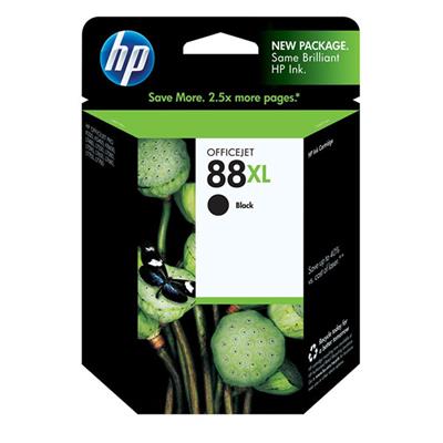 HP 88XL Ink Cartridge, Black (2,450 Yield)