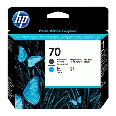 HP 70 Printhead, Matte Black / Cyan