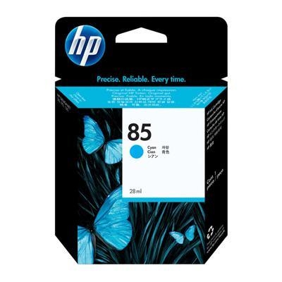 HP 85 Ink Cartridge, Cyan (28 ml)