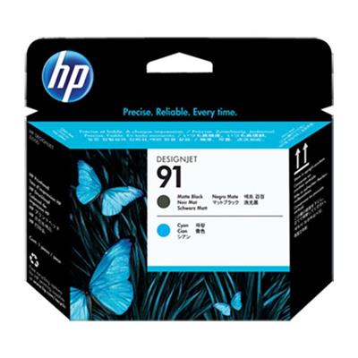 HP 91 Printhead, Matte Black / Cyan