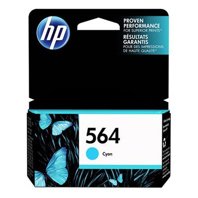 HP 564 Ink Cartridge, Cyan (300 Yield)