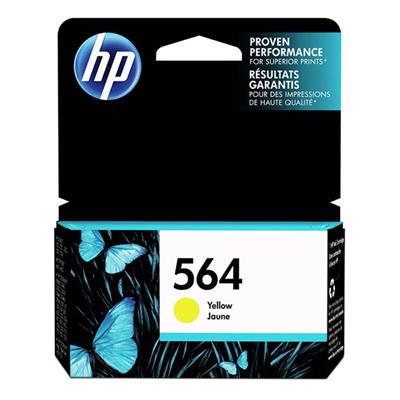 HP 564 Ink Cartridge, Yellow (300 Yield)