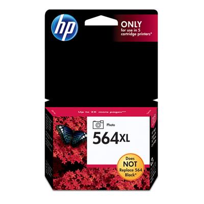 HP 564XL Ink Cartridge, Photo Black (290 Yield - 4&quot; x 6&quot; Photos)