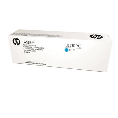 HP 824A (CB381YC) Color LaserJet CM6030 MFP  CM6040 MFP  CP6015 Optimized Yield Cyan Original LaserJ