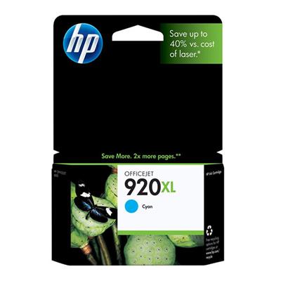 HP 920XL Ink Cartridge, Cyan (700 Yield)