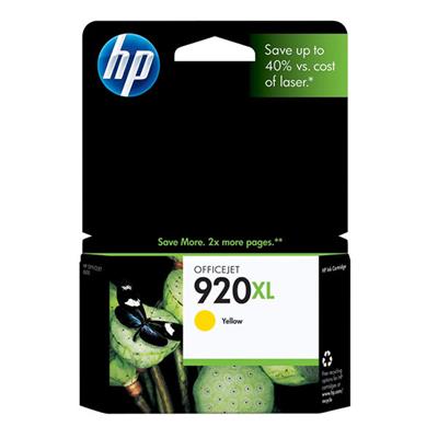 HP 920XL Ink Cartridge, Yellow (700 Yield)