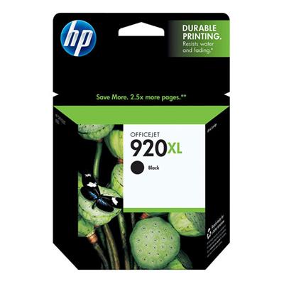 HP 920XL Ink Cartridge, Black (1,200 Yield)