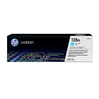 HP 128A Color LJ CM1415 MFP, CP1525nw Smart Print Cartridge, Cyan (1,300 Yield) (280 / Pallet)