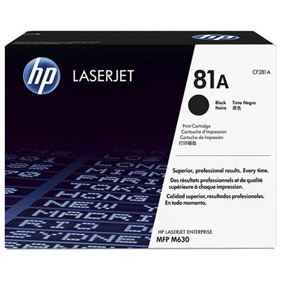 HP 81A (CF281A) LaserJet Enterprise M604, M605, M606, Flow MFP M630z, Enterprise MFP M630 Black Orig