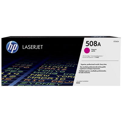 HP 508A (CF363A) Color LaserJet M553 Magenta Original LaserJet Toner Cartridge (5,000 Yield)