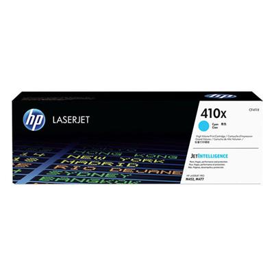 HP 410X (CF411X) Color LaserJet Pro M452, MFP M477 High Yield Cyan Original LaserJet Toner Cartridge