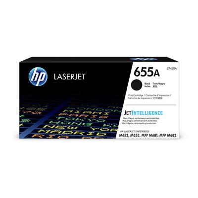 HP 655A (CF450A) Color LaserJet Enterprise M652, M653, M681, M682 Black Original LaserJet Toner Cart