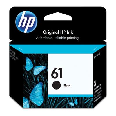 HP 61 Ink Cartridge, Black (190 Yield)