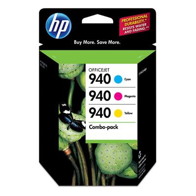 HP 940 Ink Combo Pack (Includes 1 Each of C4903AN, C4904AN, C4905AN)