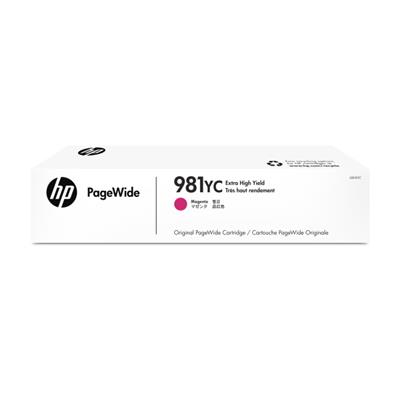 HP 981YC (L0R18YC) PageWide Managed Color E55650dn  MFP E58650dn  Flow MFP E58650z Magenta Contract