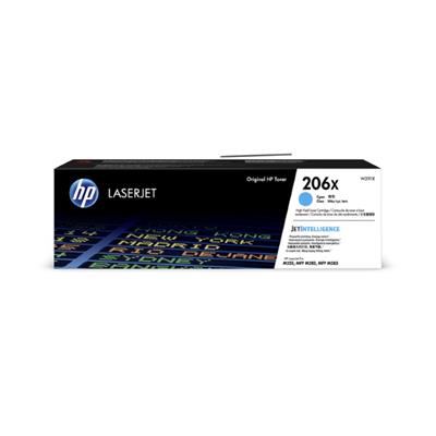 HP 206X (W2111X) Color LaserJet Pro M255dw  MFP M283fdw  M283cdw High Yield Cyan Original LaserJet T