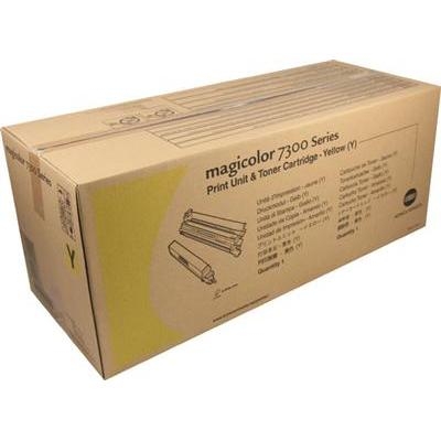 magicolor 7300 Yellow Print Unit &amp; Toner Kit 32,500 Yield