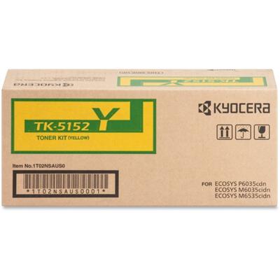 Kyocera ECOSYS M6035cidn, M6535cidn, P6035cdn Yellow Toner Cartridge (Includes Waste Container) (10,