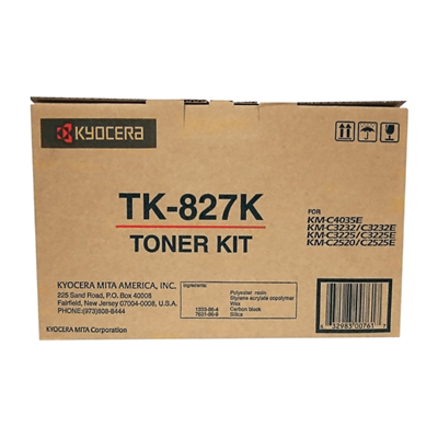 Kyocera KM-C2520, C2525E, C3225, C3225E, C3232, C3232E, C4035E Black Toner Cartridge + Waste Bottle