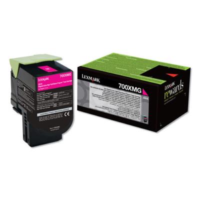 Lexmark (700XMG) CS510 Extra High Yield Magenta Return Program Toner Cartridge for US Government (4