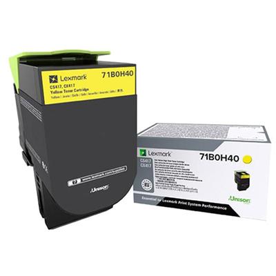Lexmark CS417, CS517, CX417, CX517 Yellow High Yield Toner Cartridge (3,500 Yield)