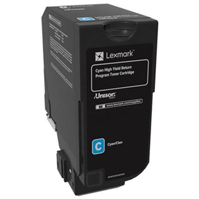 Lexmark CS725 High Yield Cyan Return Program Toner Cartridge for US Government (12,000 Yield) (TAA C
