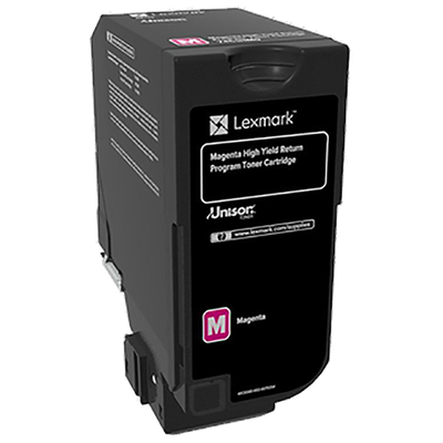 Lexmark CS725 High Yield Magenta Return Program Toner Cartridge (12,000 Yield)