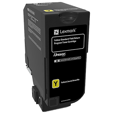 Lexmark CS720, CS725, CX725 Yellow Return Program Toner Cartridge (7,000 Yield)