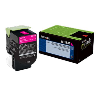 Lexmark CX310, CX410, CX510 Magenta Return Program Toner Cartridge for US Government (2,000 Yield) (