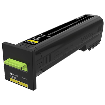 Lexmark CX820, XC6152 High Yield Yellow Toner Cartridge (17,000 Yield)