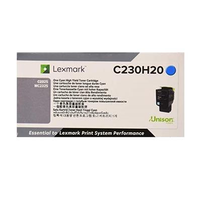 Lexmark C2325  MC2325 High Yield Cyan Toner Cartridge (2 300 Yield)